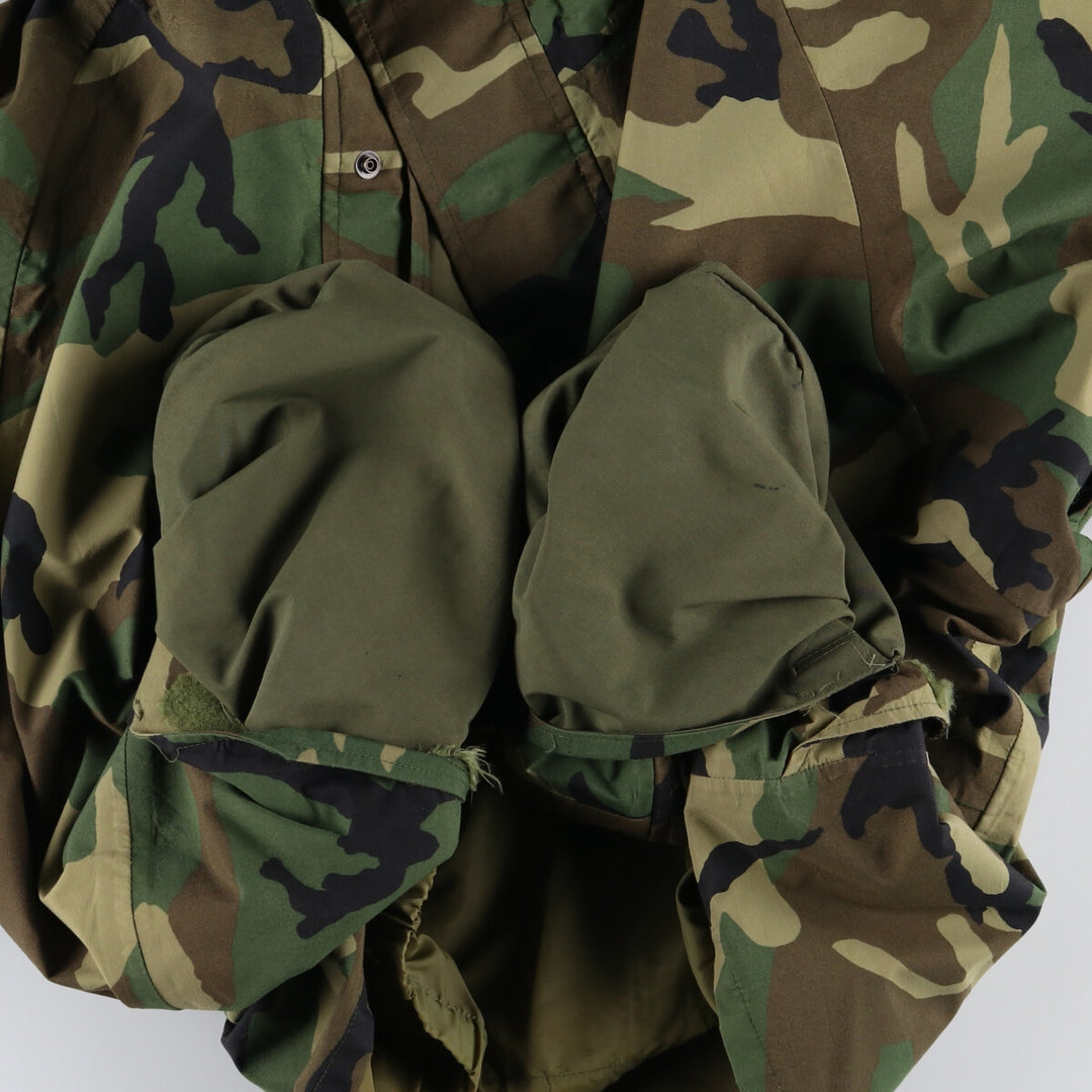 90'S US military genuine camouflage pattern ECWCS 1st GEN late model military Gore-Tex parka made in USA X-LARGE-LONG equivalent to men's XL /evb006795