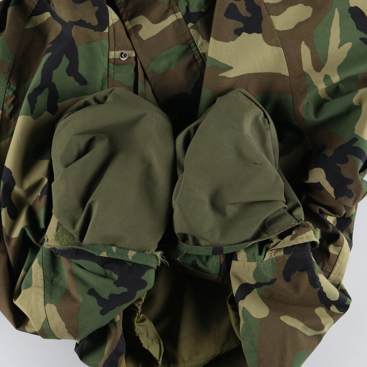 90'S US military genuine camouflage pattern ECWCS 1st GEN late model military Gore-Tex parka made in USA X-LARGE-LONG equivalent to men's XL /evb006795