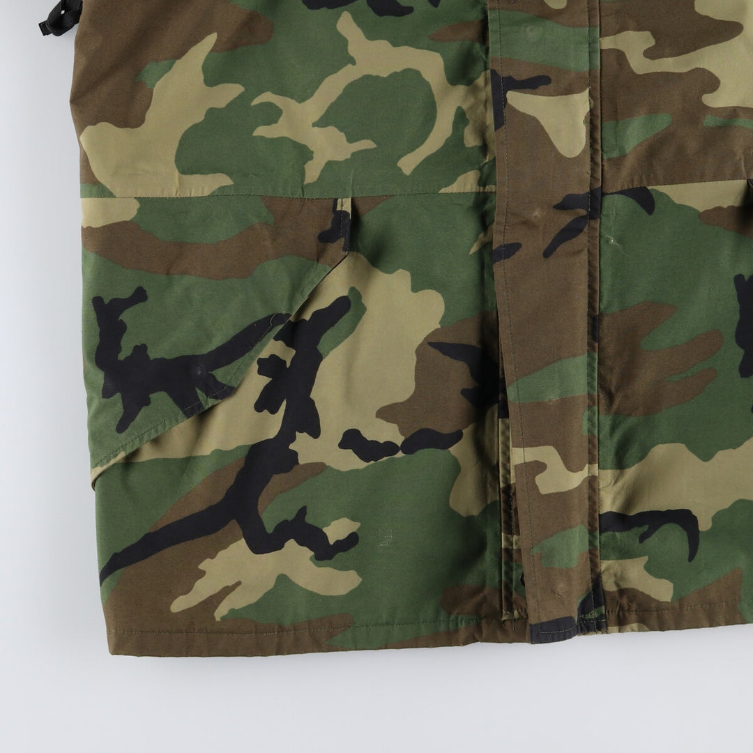 90'S US military genuine camouflage pattern ECWCS 1st GEN late model military Gore-Tex parka made in USA X-LARGE-LONG equivalent to men's XL /evb006795