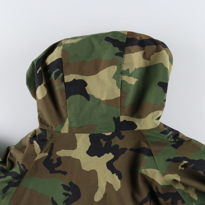 90'S US military genuine camouflage pattern ECWCS 1st GEN late model military Gore-Tex parka made in USA X-LARGE-LONG equivalent to men's XL /evb006795