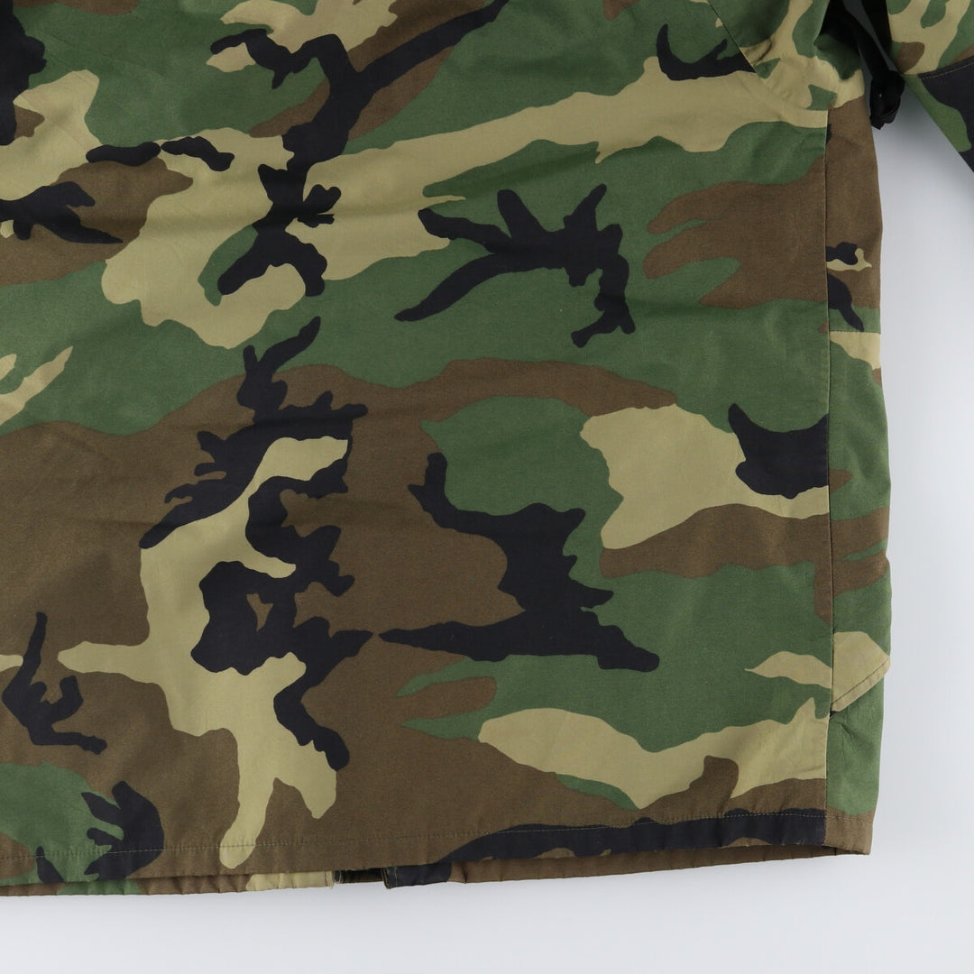 90'S US military genuine camouflage pattern ECWCS 1st GEN late model military Gore-Tex parka made in USA X-LARGE-LONG equivalent to men's XL /evb006795
