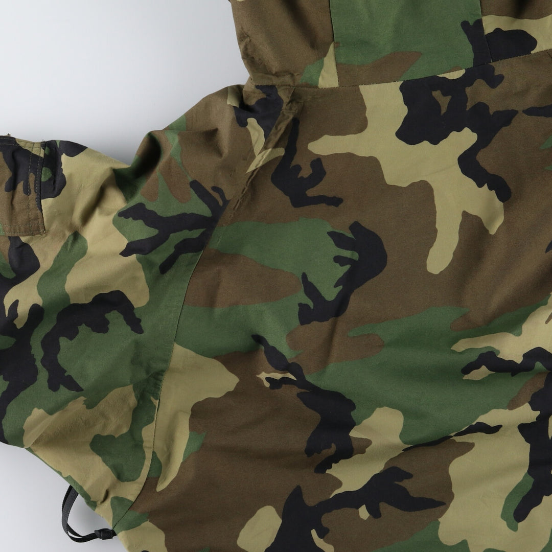 90'S US military genuine camouflage pattern ECWCS 1st GEN late model military Gore-Tex parka made in USA X-LARGE-LONG equivalent to men's XL /evb006795