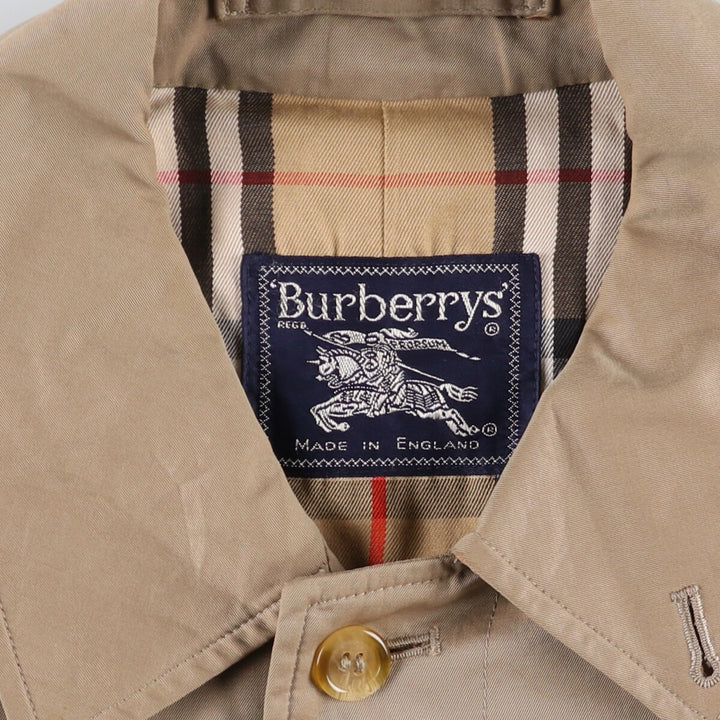 Burberry's 100% cotton Balmacaan coat, made in England, men's size S /evb006825