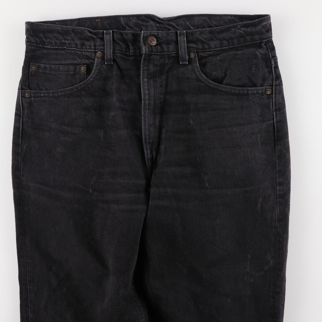 90'S Levi's 505 Black Denim Tapered Denim Pants Made in USA Men's W34 Vintage /evb006849