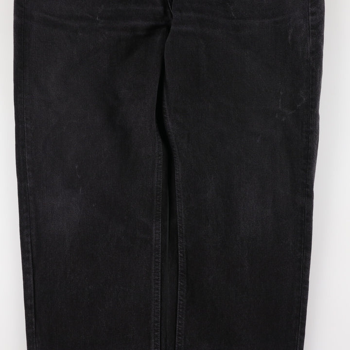 90'S Levi's 505 Black Denim Tapered Denim Pants Made in USA Men's W34 Vintage /evb006849