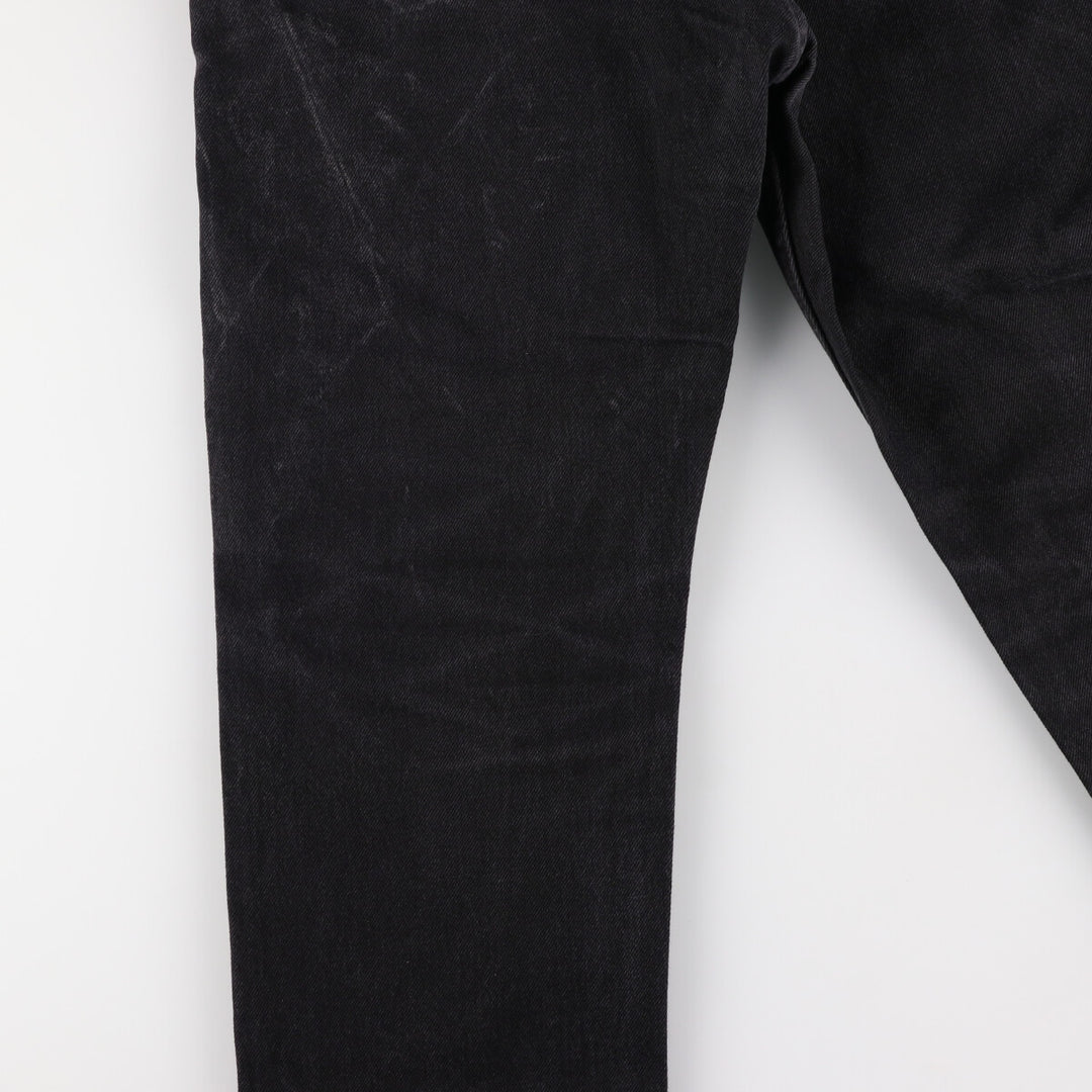 90'S Levi's 505 Black Denim Tapered Denim Pants Made in USA Men's W34 Vintage /evb006849