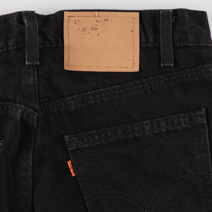 90'S Levi's 505 REGULAR FIT STRAIGHT LEG Black Denim Tapered Denim Pants Made in USA Men's W33 equivalent /evb006850