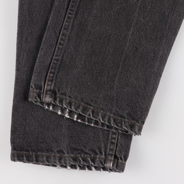 ~00'S Levi's 505 Black Denim Tapered Denim Pants Made in USA Men's W34 Vintage /evb006852