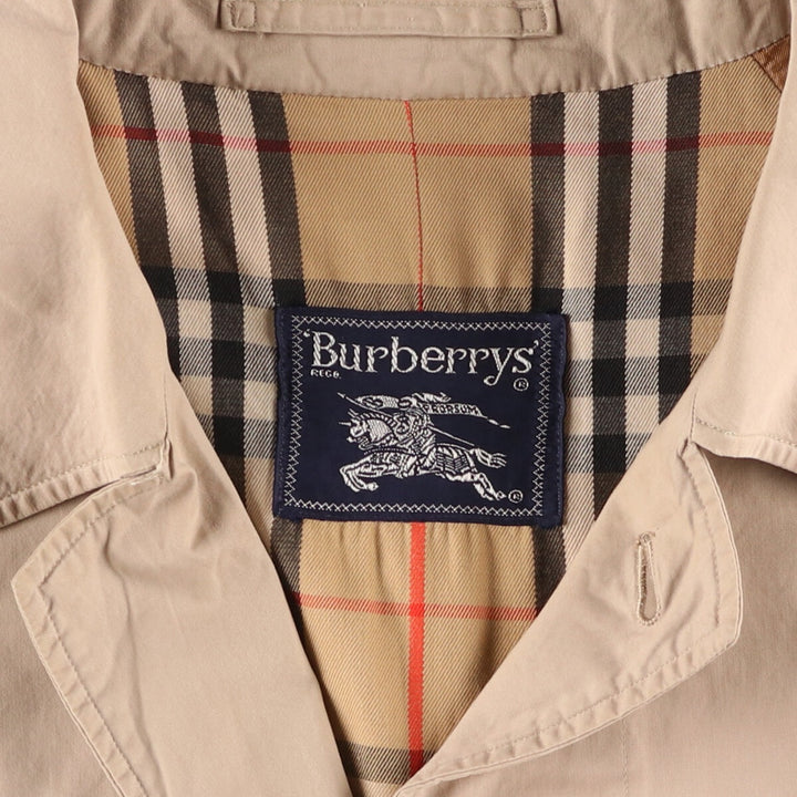 Burberry's 100% cotton Balmacaan coat, men's XL size /evb006859