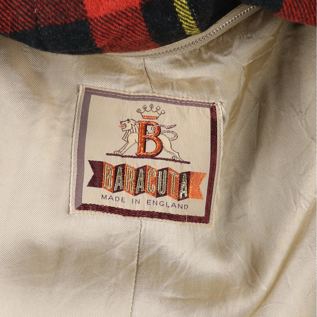 70s~80'S Baracuta Balmacaan Coat, Made in England, Men's L size, Vintage /evb006871