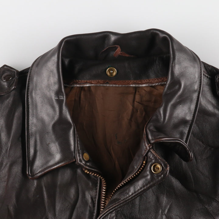 SCHOTT A-2 Type Leather Flight Jacket Men's Size L Vintage /evb007114