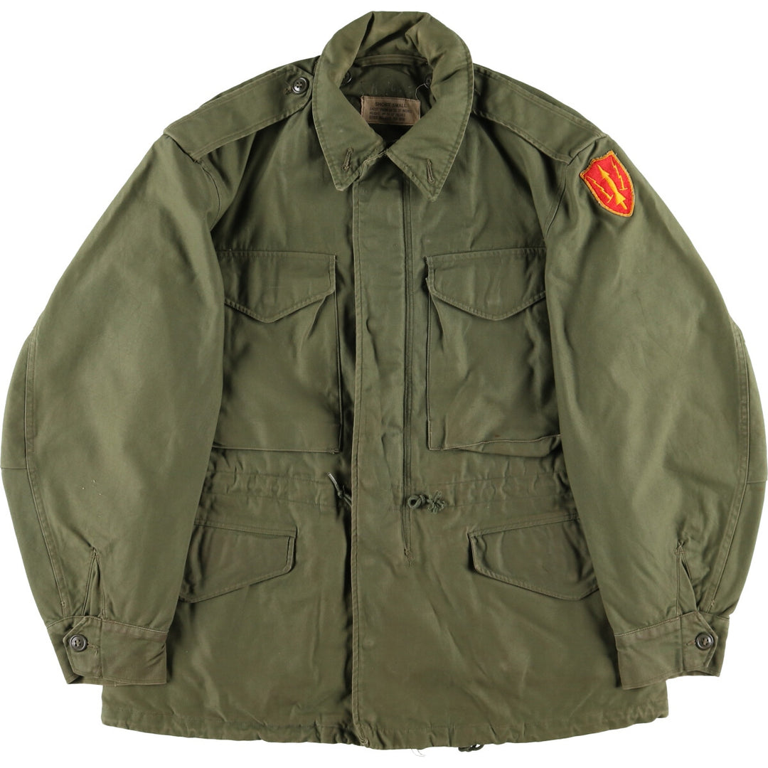 50s-60'S US military genuine M-51 military field jacket made in USA, SHORT SMALL, equivalent to men's S, vintage /evb007125