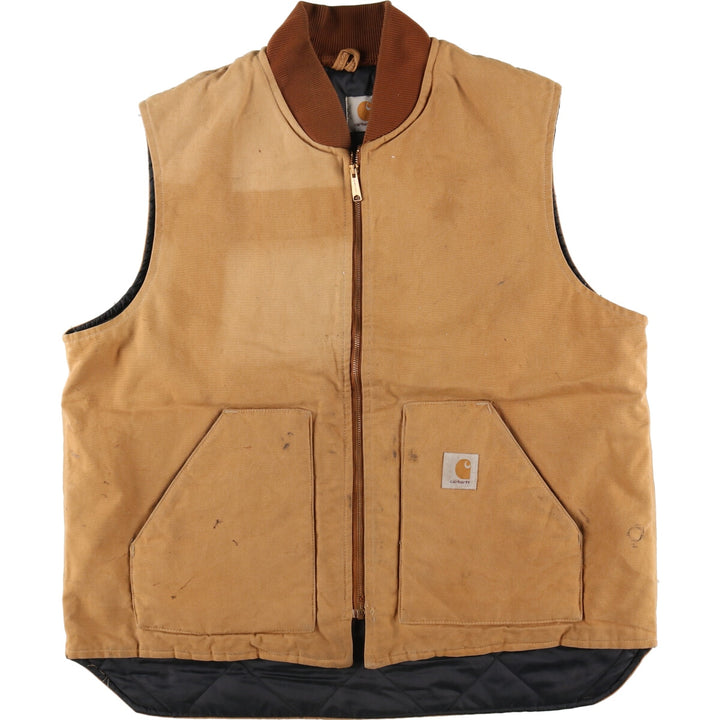 80'S Carhartt Duck Vest Made in USA Men's XXL Vintage /evb007126