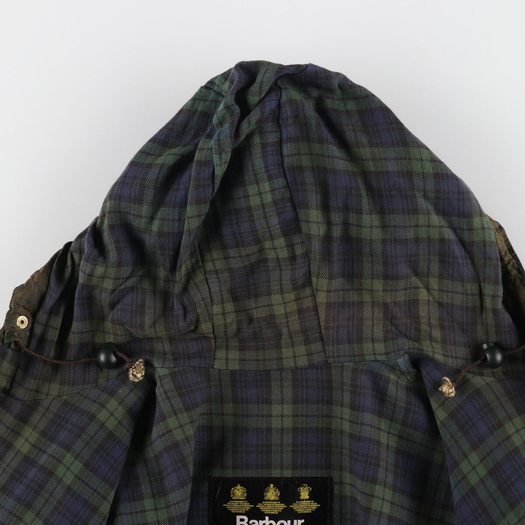 90'S Barbour Durham Old 3 Warrant Waxed Cotton Oiled Jacket Made in England C46 Men's XL equivalent Vintage /evb007139