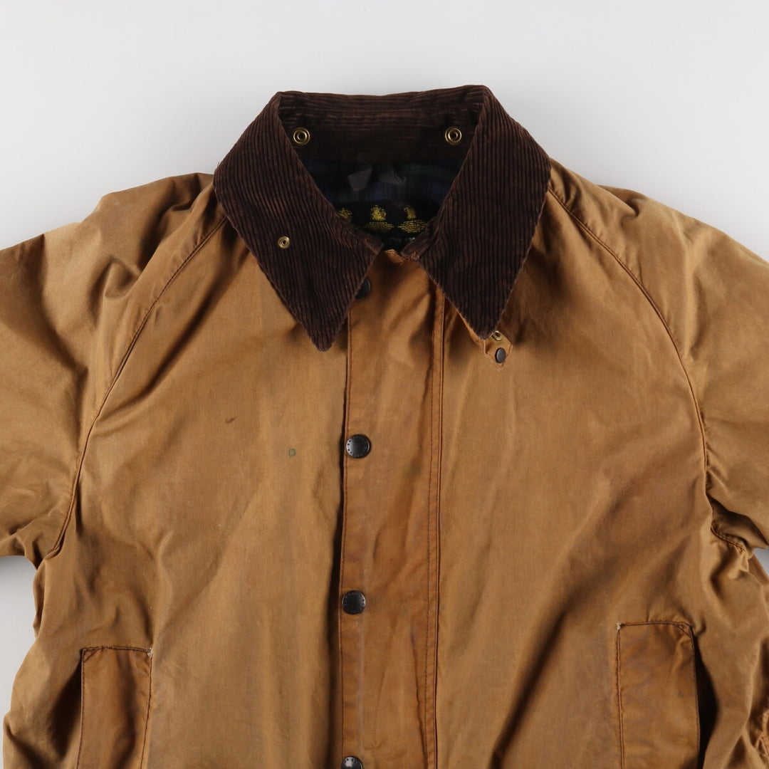 90'S Barbour Beaufort Old 3 Warrant Oiled Hunting Jacket Made in England C44 Men's L Size Vintage /evb007144