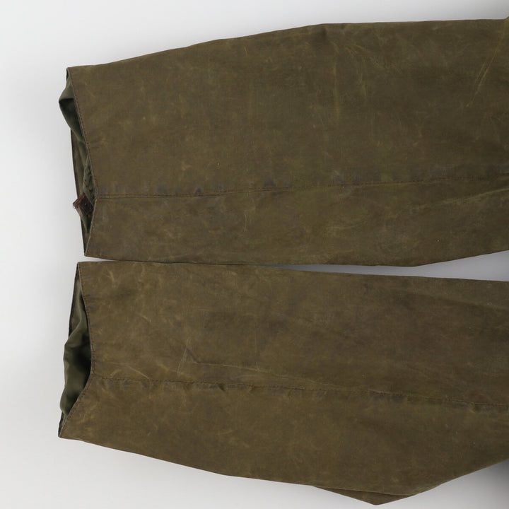 90'S Barbour Border Old 3 Warrant Waxed Cotton Oiled Jacket Made in England C40 Men's M Size Vintage /evb007146