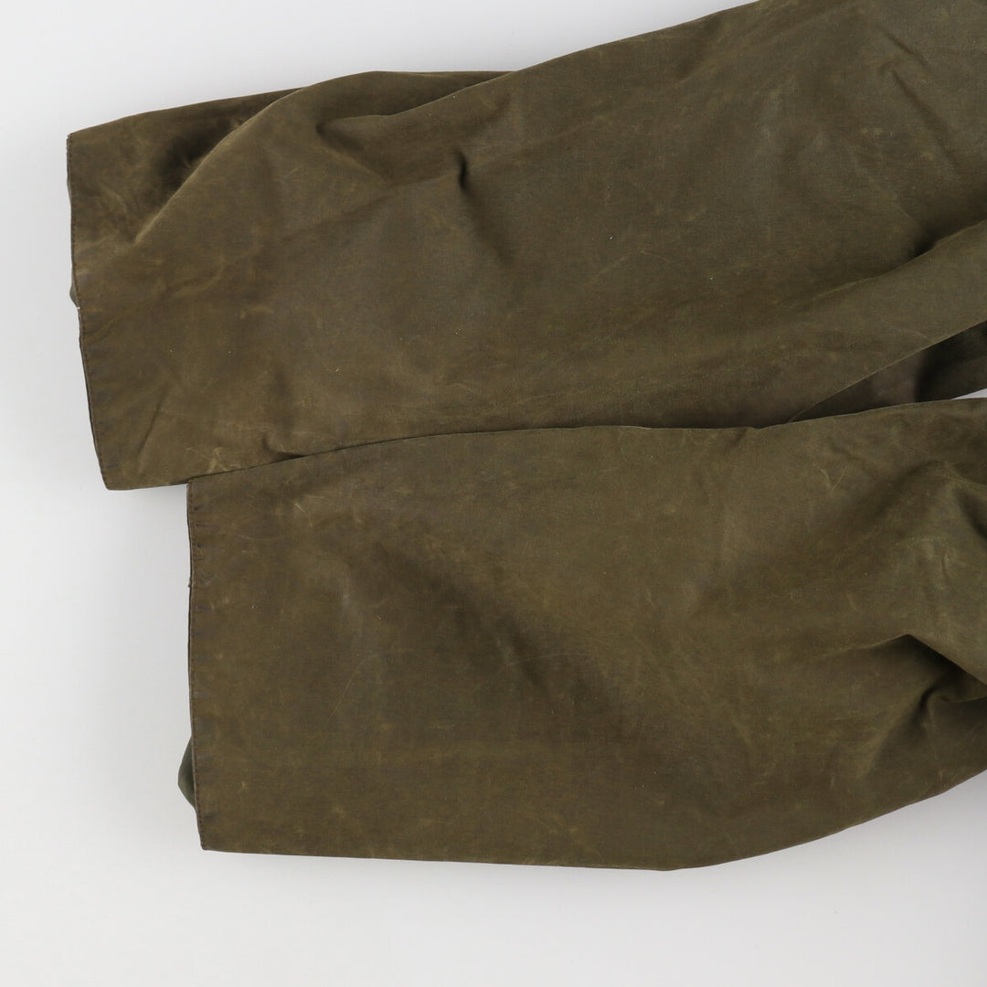 90'S Barbour Border Old 3 Warrant Waxed Cotton Oiled Jacket Made in England C40 Men's M Size Vintage /evb007146