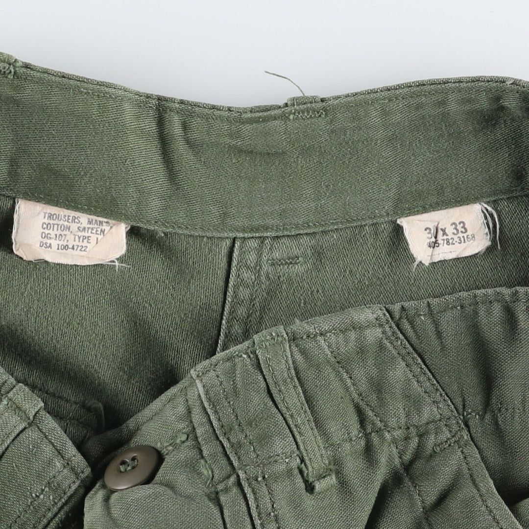 1960'S US military genuine military baker pants made in USA 30x33 men's w30 equivalent vintage /evb007184