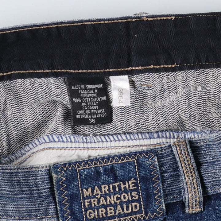 Marithe Francois Girbaud Stripe Pattern Denim Painter Pants Men's W36 equivalent /evb007204