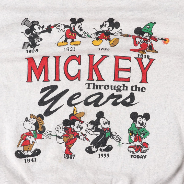 90'S GLOIRA MICKEY MOUSE Mickey Mouse character sweatshirt, made in USA, men's XL size, vintage /evb007223