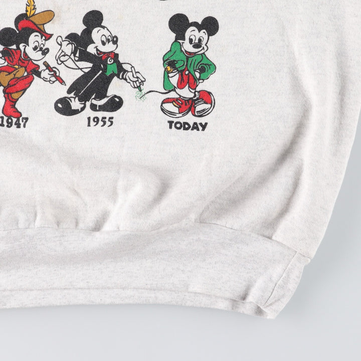 90'S GLOIRA MICKEY MOUSE Mickey Mouse character sweatshirt, made in USA, men's XL size, vintage /evb007223