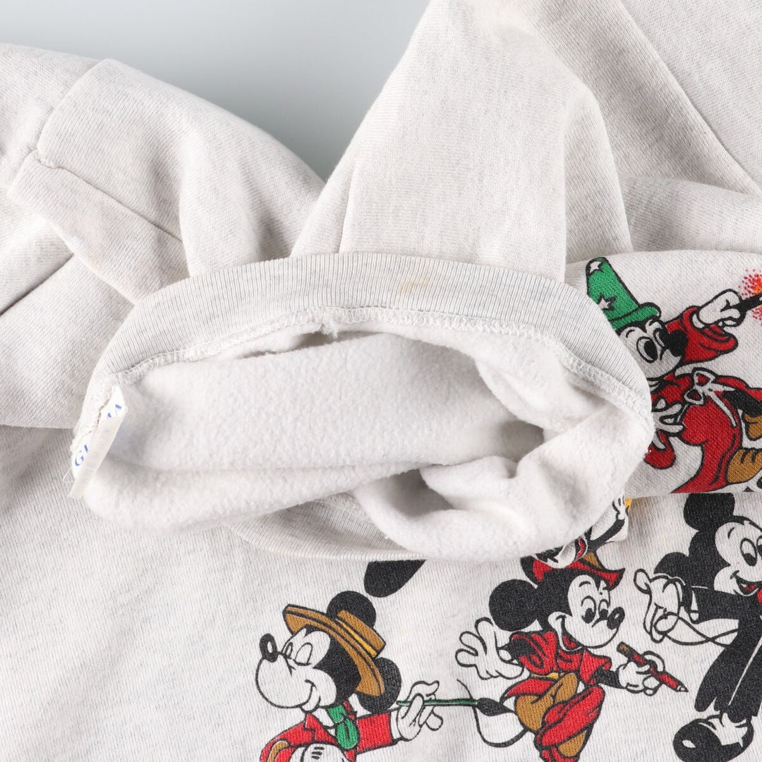 90'S GLOIRA MICKEY MOUSE Mickey Mouse character sweatshirt, made in USA, men's XL size, vintage /evb007223