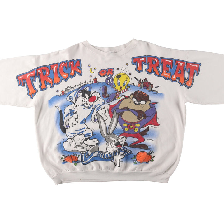 90'S Looney Tunes Halloween Character Sweatshirt, Made in USA, Men's XL Size, Vintage /evb007235