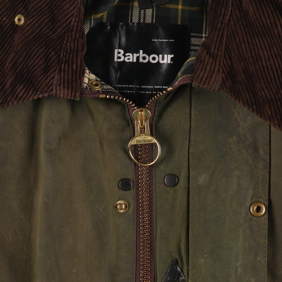 00'S Barbour BEAUFORT Oiled Hunting Jacket Made in England C46 Men's XL equivalent /evb007253