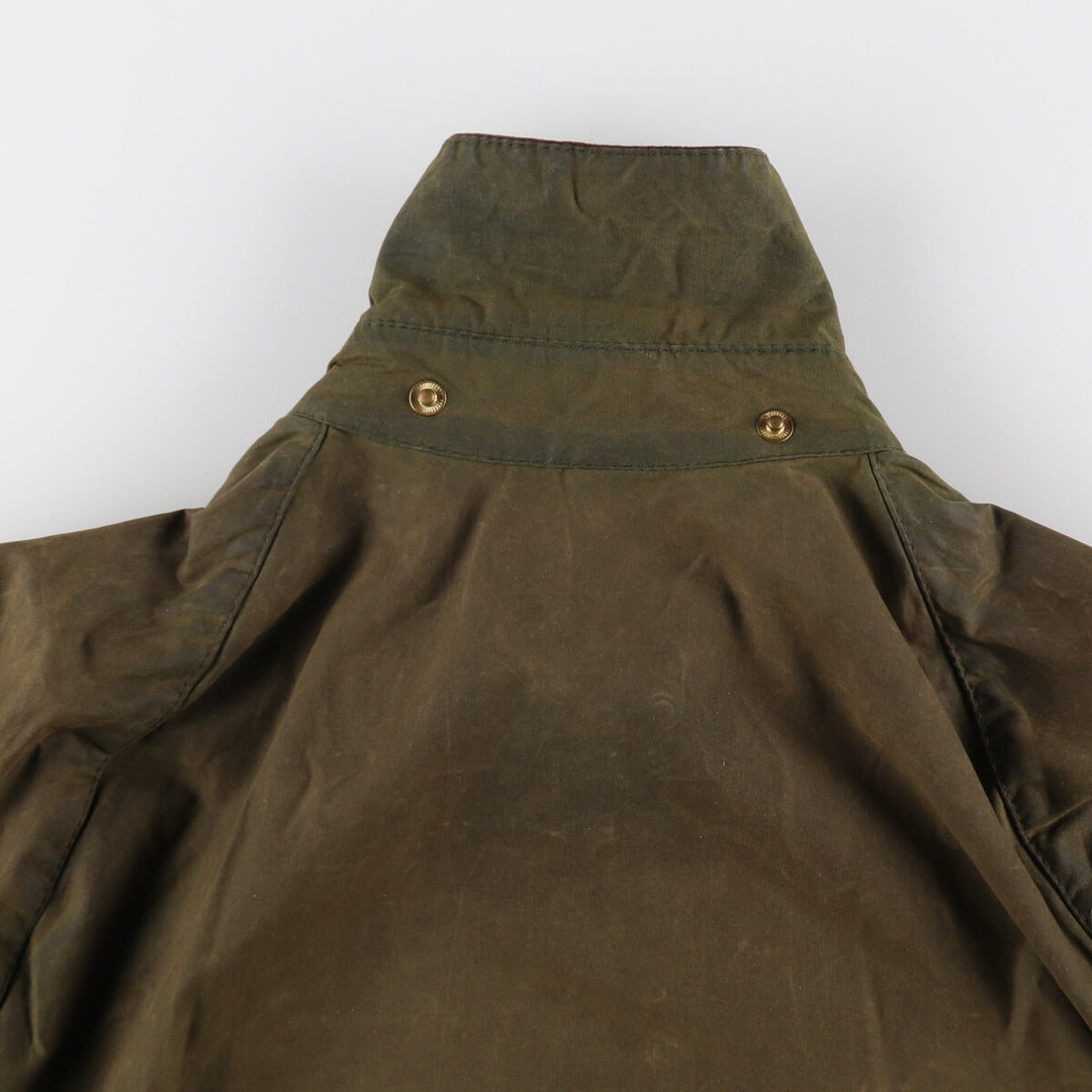 00'S Barbour BEAUFORT Oiled Hunting Jacket Made in England C46 Men's XL equivalent /evb007253