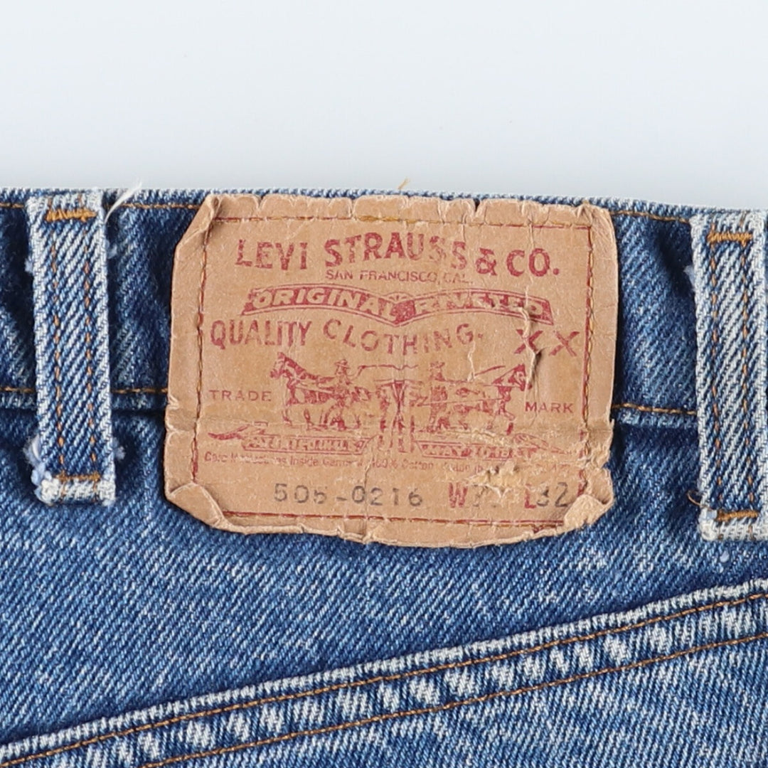 90'S Levi's 505-0216 Tapered Denim Pants Made in USA Men's W36 Vintage /evb007276