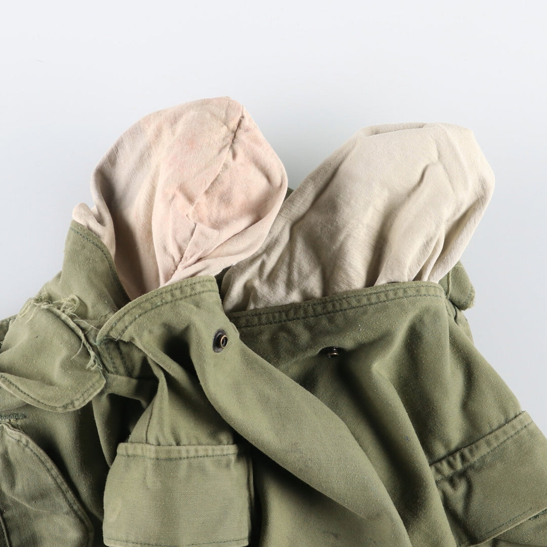 1970'S US Army M-65 Military Cargo Pants, Made in USA, Men's, W35 equivalent Nylon Khaki type sage green Vintage Second Hand