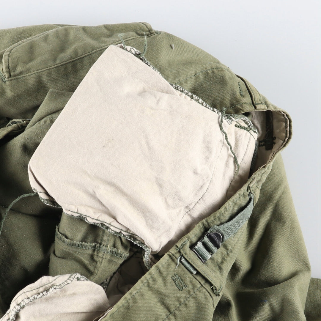 1970'S US Army M-65 Military Cargo Pants, Made in USA, Men's, W35 equivalent Nylon Khaki type sage green Vintage Second Hand