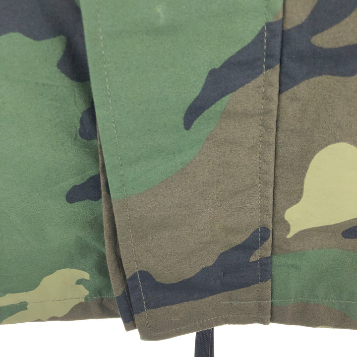Genuine US military item, 00'S Woodland Camo ECWCS 1st GEN late model military Gore-Tex parka, MEDIUM-REGULAR, men's M equivalent Nylon Khaki type Vintage Second Hand
