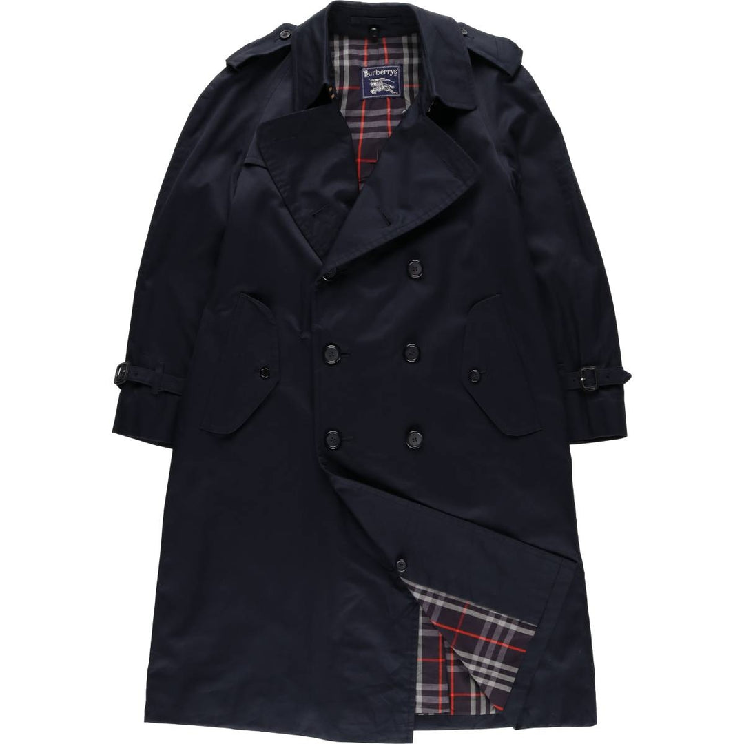 Burberry's trench coat, size M for men cotton navy blue type Vintage Second Hand