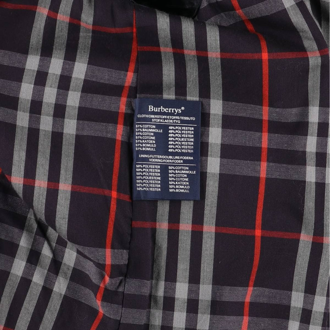 Burberry's trench coat, size M for men cotton navy blue type Vintage Second Hand