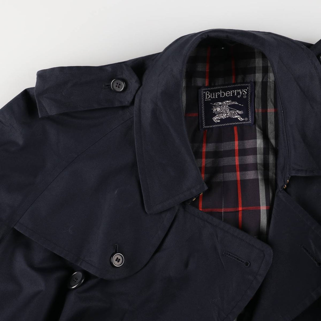 Burberry's trench coat, size M for men cotton navy blue type Vintage Second Hand