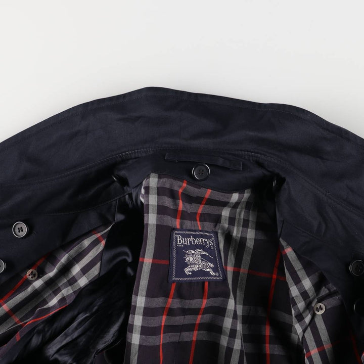 Burberry's trench coat, size M for men cotton navy blue type Vintage Second Hand