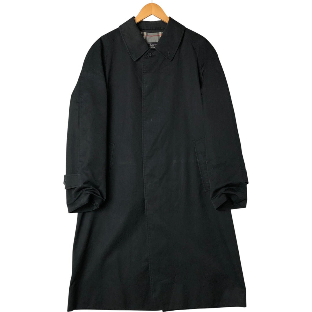 Burberry's Balmacaan coat, made in England, men's size L, vintage polyester black type Vintage Second Hand