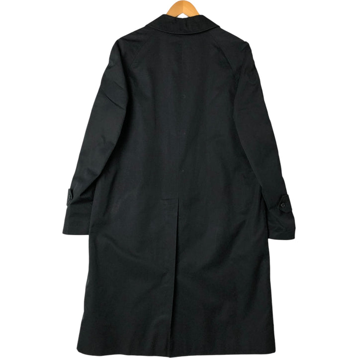 Burberry's Balmacaan coat, made in England, men's size L, vintage polyester black type Vintage Second Hand