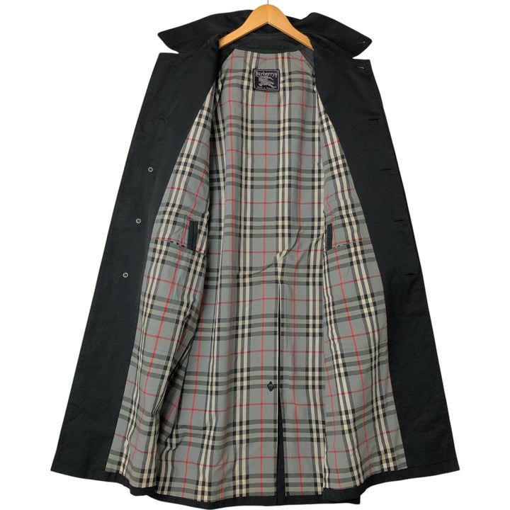 Burberry's Balmacaan coat, made in England, men's size L, vintage polyester black type Vintage Second Hand