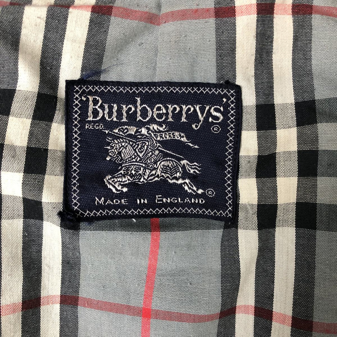 Burberry's Balmacaan coat, made in England, men's size L, vintage polyester black type Vintage Second Hand