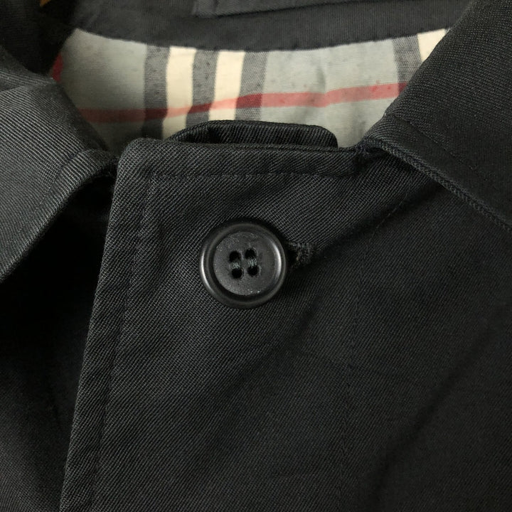 Burberry's Balmacaan coat, made in England, men's size L, vintage polyester black type Vintage Second Hand