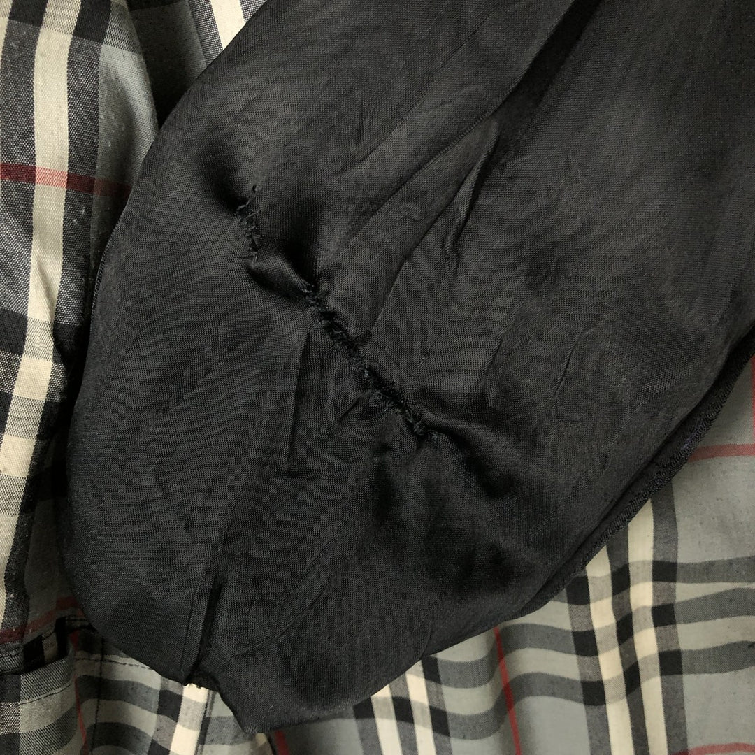 Burberry's Balmacaan coat, made in England, men's size L, vintage polyester black type Vintage Second Hand