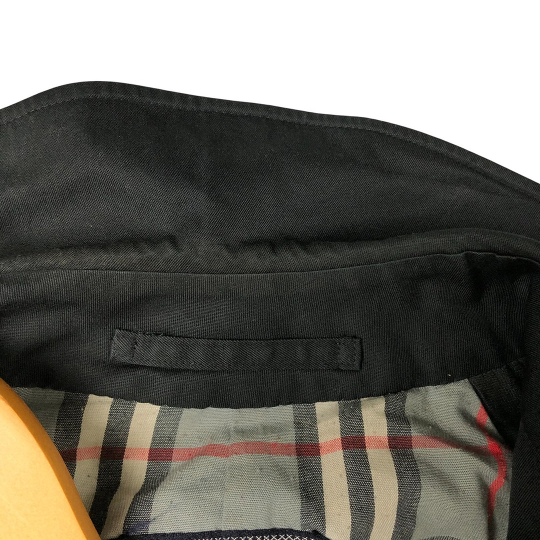 Burberry's Balmacaan coat, made in England, men's size L, vintage polyester black type Vintage Second Hand