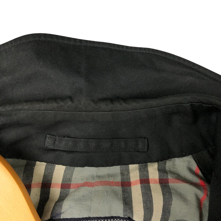 Burberry's Balmacaan coat, made in England, men's size L, vintage polyester black type Vintage Second Hand