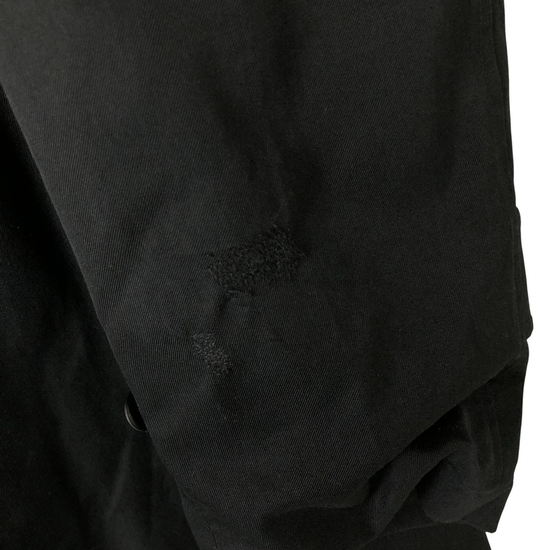 Burberry's Balmacaan coat, made in England, men's size L, vintage polyester black type Vintage Second Hand