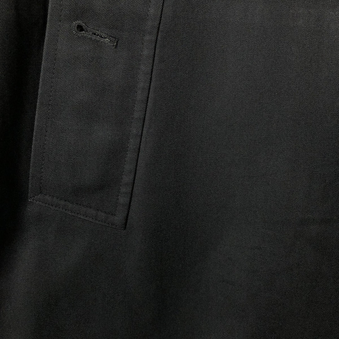Burberry's Balmacaan coat, made in England, men's size L, vintage polyester black type Vintage Second Hand