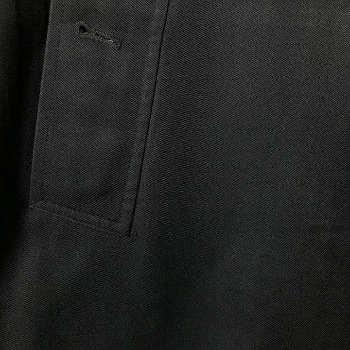 Burberry's Balmacaan coat, made in England, men's size L, vintage polyester black type Vintage Second Hand