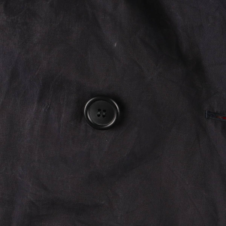 Burberry's 100% cotton trench coat, made in England, men's size XXL cotton black type Vintage Second Hand