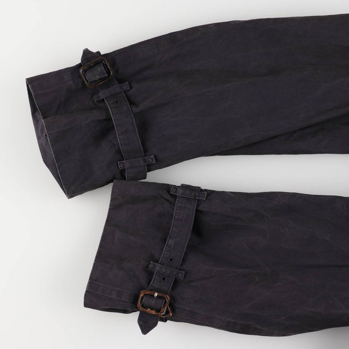 Burberry's 100% cotton trench coat, made in England, men's size XXL cotton black type Vintage Second Hand